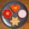 12 Pieces Metal Cookie Cutters Set - Star Cookie Cutter Round Biscuit Cutter Heart Small Star Cookie Cutters Mini Flower Molds Cutter for Baking (12 Round Heart Flower Star Cookie Cutters)